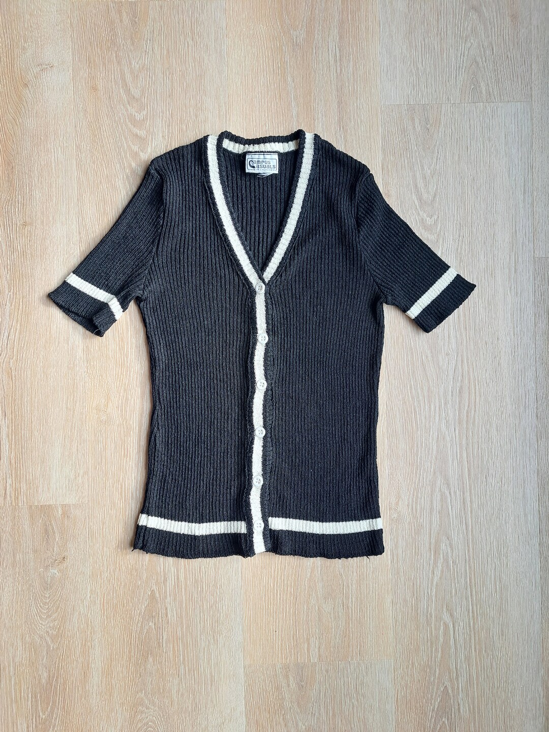 Vintage 60s/ 70s Campus Casuals Knit Top/ Small to Medium - Etsy