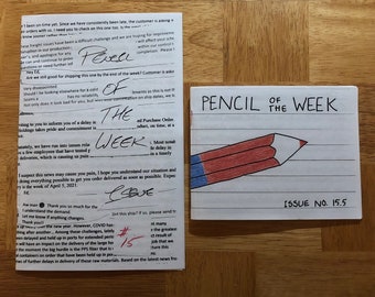 Pencil of the Week Issue #15&15.5