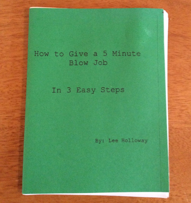 How To Give A 5 Minute Blow Job  Etsy-5793