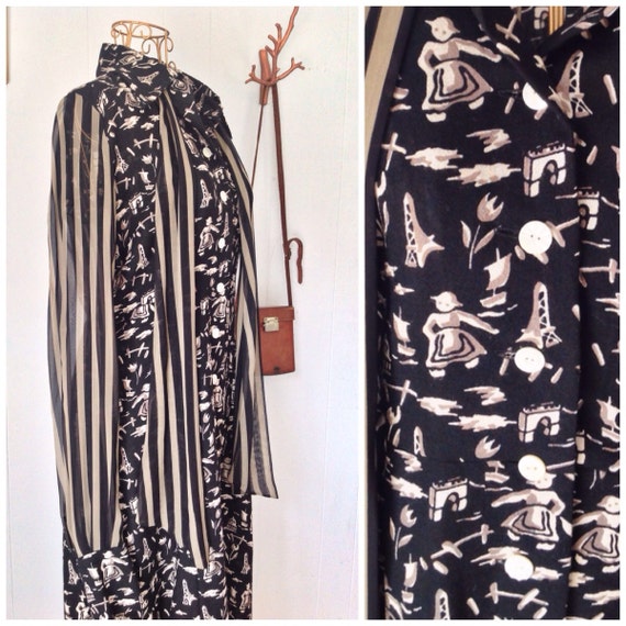 Vintage Rare Collectable Parisian Print Chloe Dres