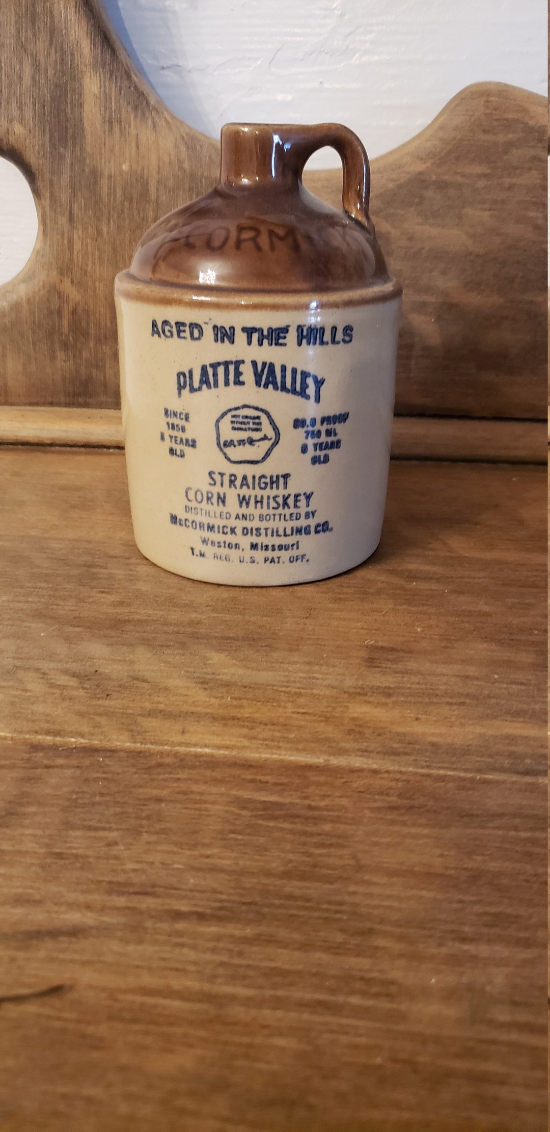 Mccormick Whiskey Jug Etsy