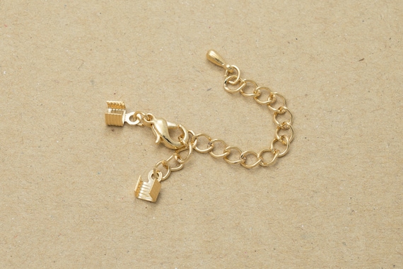 Bracelet Safety Chain 1 PC Sterling Silver Extender Connector for Necklace