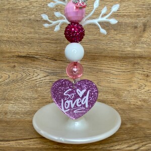 Pink “So Loved” Heart Keychain