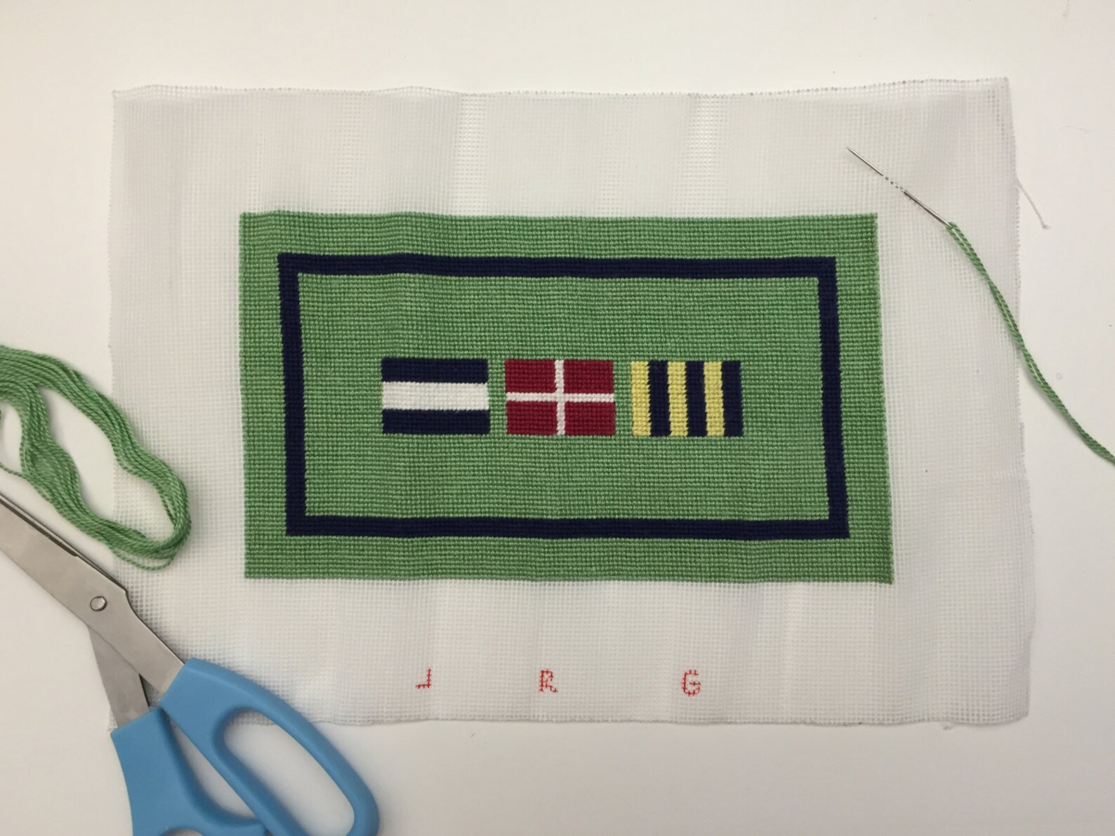 Custom Nautical Flag Needlepoint Canvas Etsy