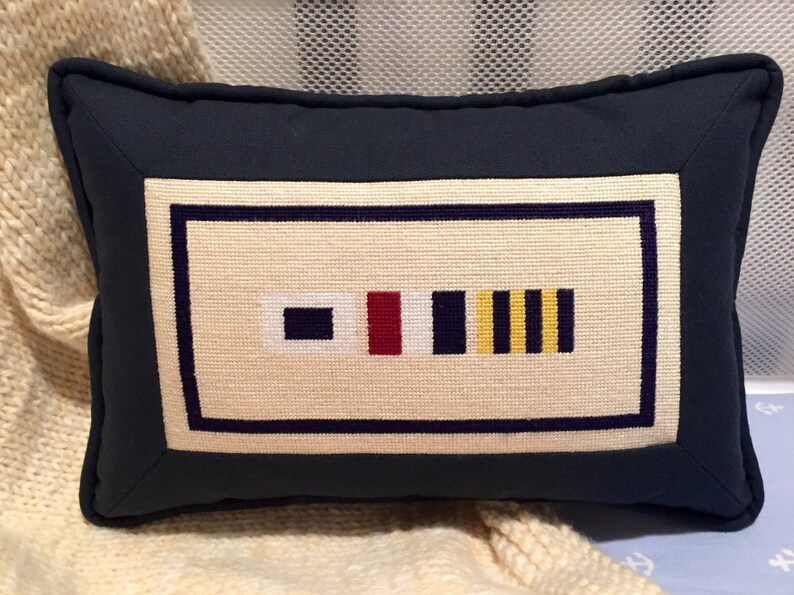 Custom Nautical Flag Needlepoint Canvas Etsy