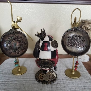 Alice in Wonderland Christmas Ornaments & Wooden Fabergé Egg | Ornaments | Fabergé Egg | Alice in Wonderland