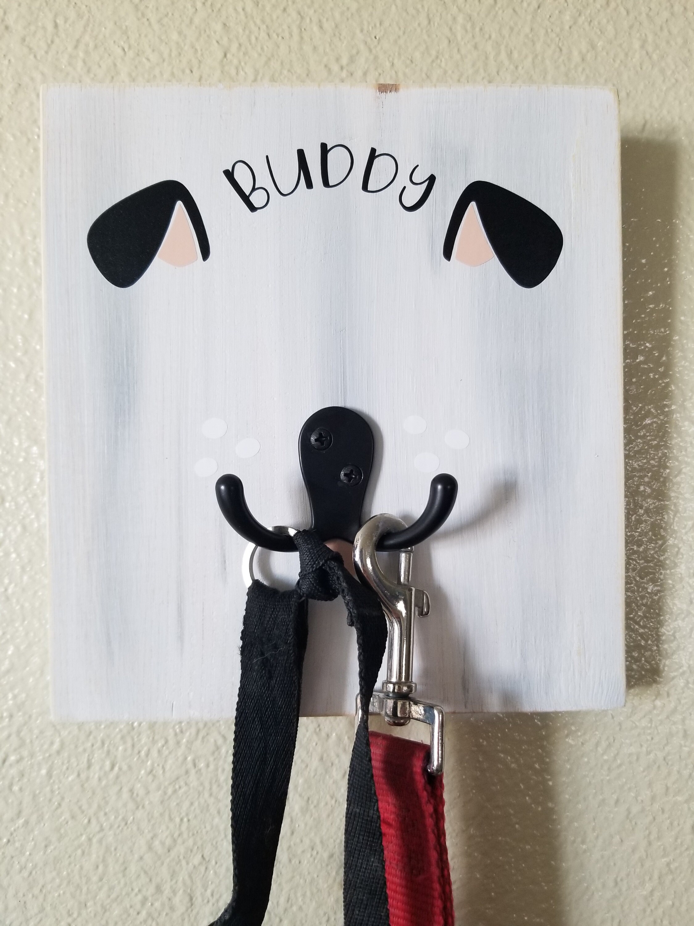 Personalized Dog Leash Hanger Leash Hook Pet Sign Pet Leash Storage Etsy