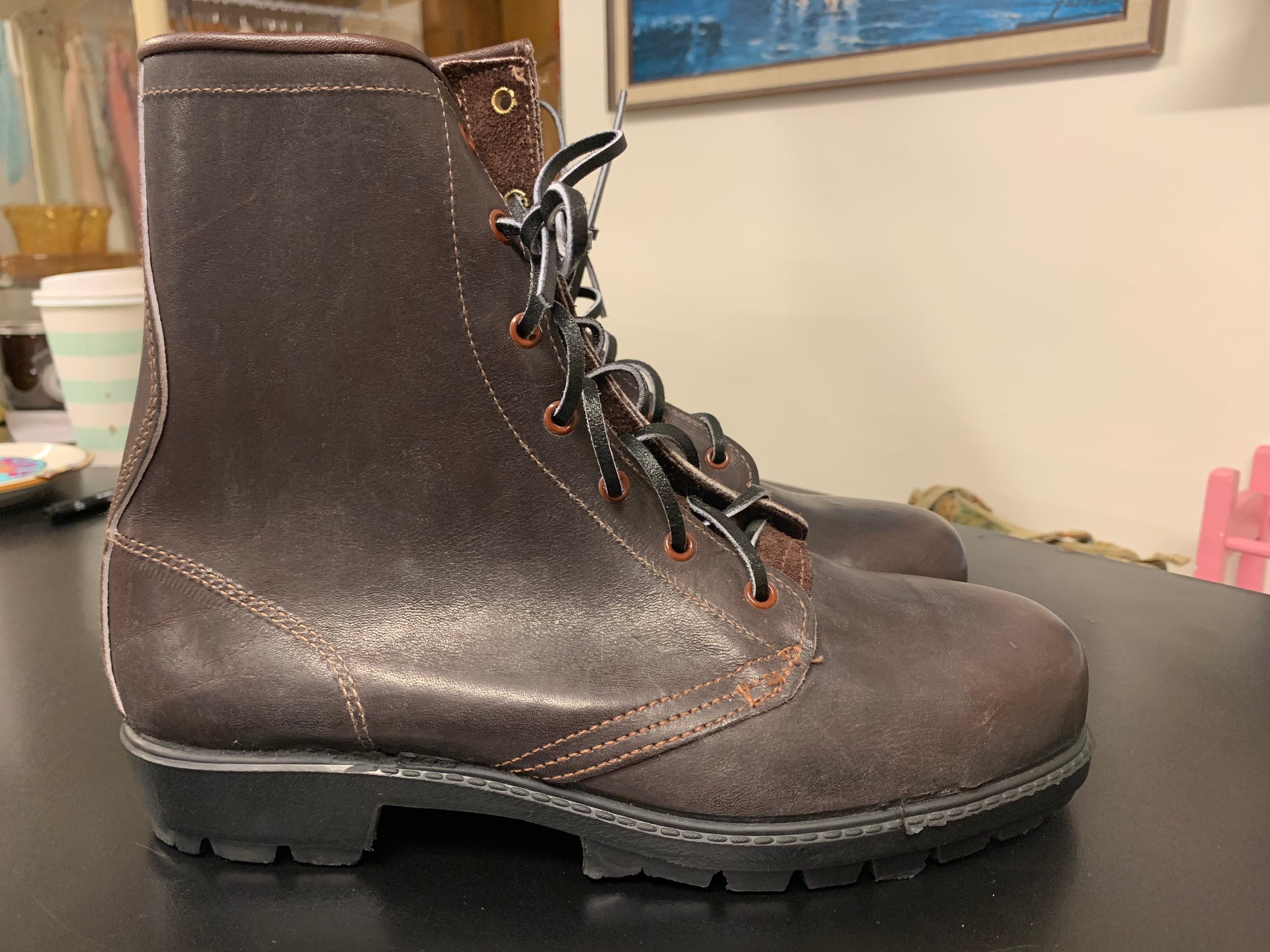 Vintage Blundstone Lace Up Steel Cap Boots new Etsy