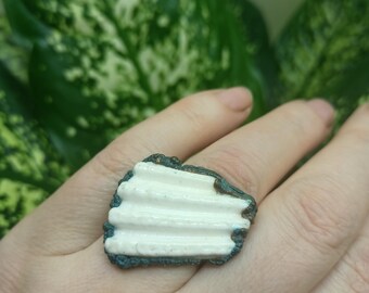 Ring from sea shell
