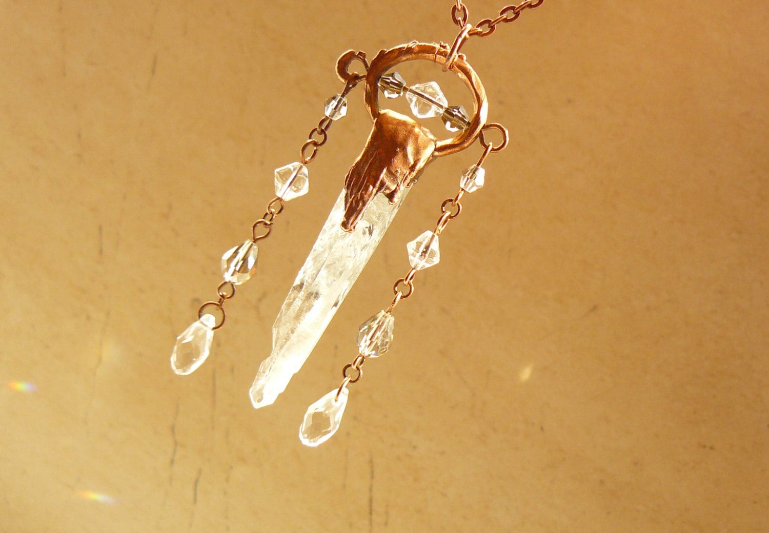 Raw Quartz Crystal Necklace Electroforming Shining Pendant Etsy raw-quartz-crystal-necklace-electroforming-shining-pendant-etsy