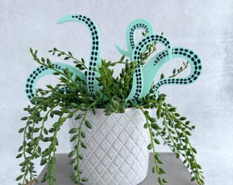 Octopus plant stakes - Tentacle plant stakes - Plant decor - Octopus decor - Tentacle decor - Funny plant stake - Plant lady decor