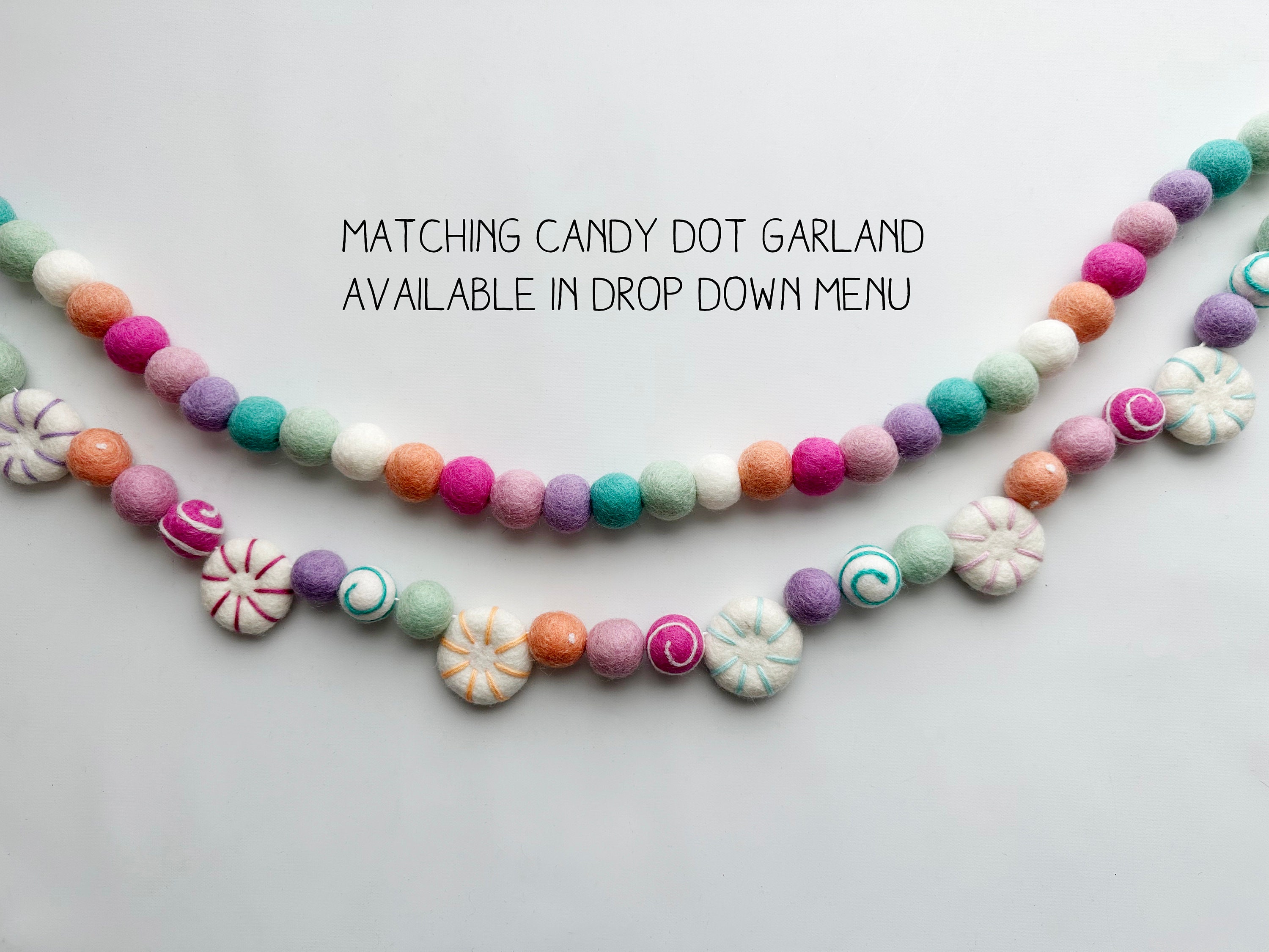 Pastel mints garland
