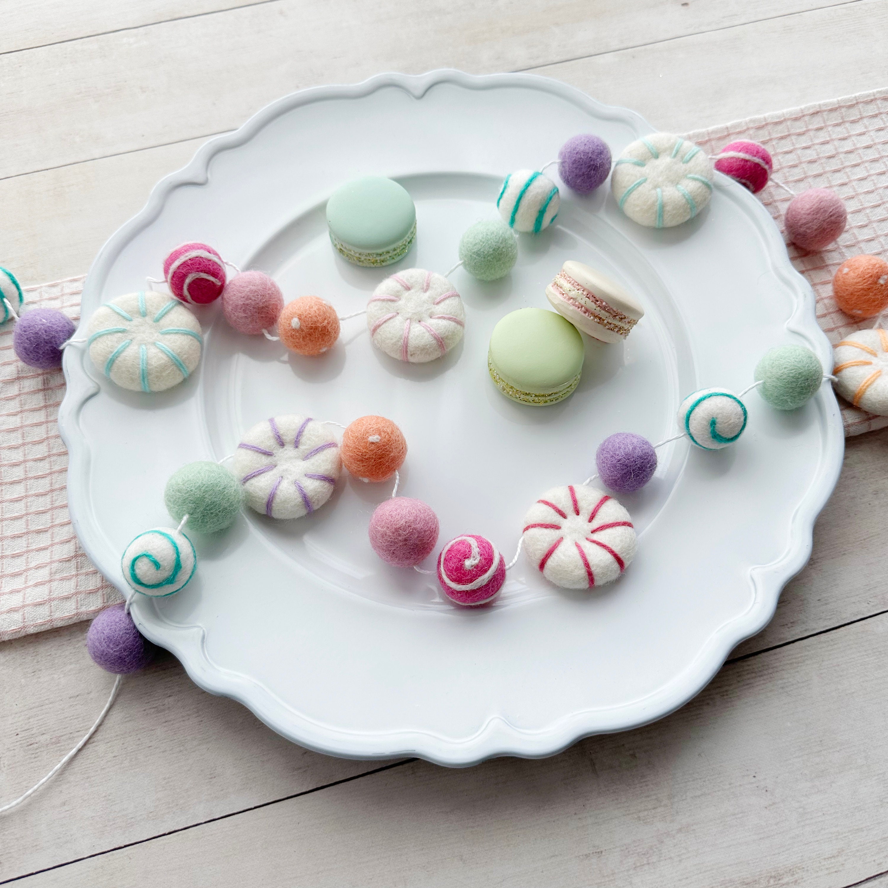Pastel mints garland