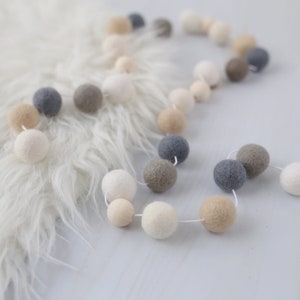 Hygge decor - Scandinavian decor - Hygge style - Natural garland- Neutral garland - Hygge Natural