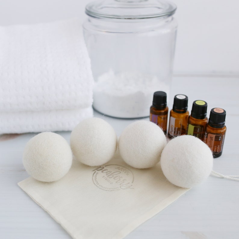 Wool dryer balls Organic dryer balls Essential oil dryer Etsy