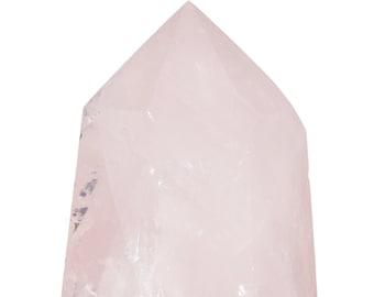 Pointe de cristal de quartz rose - grande pierre de quartz rose - pointe de quartz sur pied - tour de cristal poli - décoration cristal rose - 57 à 25 % de réduction
