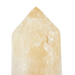 Natural Citrine Point - Large Natural Citrine - Polished Citrine Crystal Point - Standing Citrine Crystal Tower - Untreated Citrine - 22