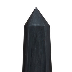 Black Obsidian Stone Point - Black Obsidian Crystal - Polished Obsidian Point - Standing Obsidian Tower - Obsidian Decor - 21 - 25% Off