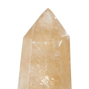 Natural Citrine Point - Large Citrine Crystal - Polished Citrine Crystal Point - Standing Citrine Tower - Untreated Citrine Point - 21