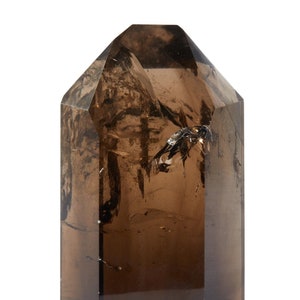 Smoky Citrine Point - Natural Citrine Crystal - Large Dark Citrine Tower - Polished Citrine Crystal Point - Standing Citrine Point - 51