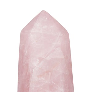 Rose Quartz Crystal Point - Polished Rose Quartz Stone Tower - Standing Crystal Tower - Rose Quartz Point - Pink Crystal Decor - 67