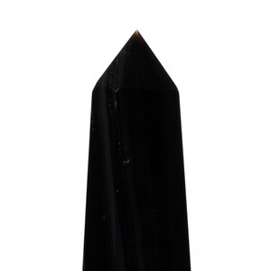 Black Obsidian Stone Point - Black Obsidian Crystal Tower - Crystal - Black Obsidian Tower - Standing Obsidian Point #2 - 25% Off