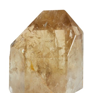Natural Citrine Point - Polished Citrine Crystal - Natural Citrine Crystal Point - Large Citrine Crystal Tower - Standing Citrine Decor - 46