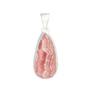 rhodochrosite pendant - rhodochrosite necklace - rhodochrosite jewelry - pink rhodochrosite - Sterling silver - rhodochrosite crystal 2001