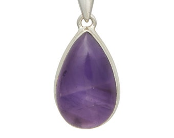 Amethyst Crystal Pendant Sterling Silver - Amethyst Stone amethyst jewelry - amethyst necklace - crown chakra stone - Amethyst Pendant 1787