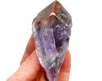 Gepolijste tip Super 7 Crystal Root (2,5" - 4,5") - Super Seven Melody Crystal - Amethist Cacoxenite - Top gepolijst Super Seven Crystal