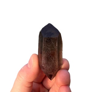 Raw Smoky Quartz Point Crystal Double Terminated (1.5&quot; to 4.5&quot;) Raw Smoky Quartz Crystal - Double Terminated Point - Smoky Quartz Point