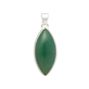 Green Aventurine Pendant Sterling Silver - Green Aventurine Stone - Green Aventurine Necklace - green aventurine jewelry - 490