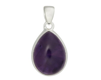 Colgante de amatista - Joyas de amatista - Collar de cristal - Collar de amatista - Chakra de la corona - Colgante de plata de ley - Amatista 1929