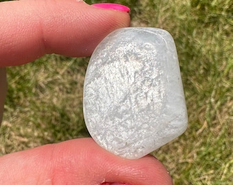 Tumbled Rainbow Moonstone - Grade A - Flashy Moonstone Crystal - Polished Rainbow Moonstone Gemstone - High Quality Moonstone
