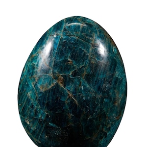 Blue Apatite Stone Freeform - Unique Standing Blue Apatite - Polished Blue Apatite Crystal - Apatite Tower - Large Blue Apatite Decor #28