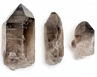 Raw Smoky Quartz Point Crystal - Raw Smoky Quartz Crystal - Crystal Quartz - Natural Smoky Quartz Point from Brazil - Smoky Quartz Raw