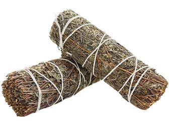 Thyme Stick - Herb Bundle - Thyme Incense - Natural Incense - 4"-5" Stick - Smoke Cleansing - Dried Thyme Bundle - Energy Cleansing Wand