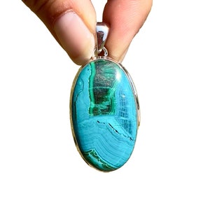 chrysocolla malachite pendant - malachite chrysocolla cabochon - Crystals - chrysocolla jewelry - chrysocolla pendant 983