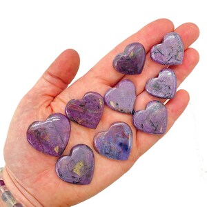 Ruby Corundum Heart (0.75" - 1.25") Ruby Stone Heart - Ruby Tumbled Stone - Crystals and Stones - Ruby Crystal Heart - Heart Chakra