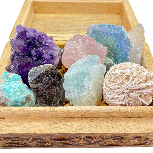 Healing Crystals and Stones Set Chakra Stones Raw Crystals Etsy