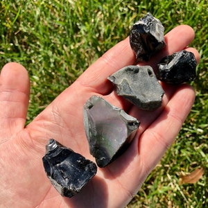 Raw Rainbow Obsidian Stone - Rough Stones - Crystals & Stones - Rough Rainbow Obsidian Crystal - Raw Rainbow Obsidian Stone