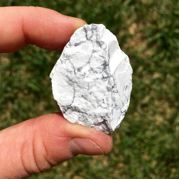 Raw White Howlite Stone - White Howlite Crystal - Rough White Howlite - Natural White Howlite  Crystal - White Howlite Raw Stone