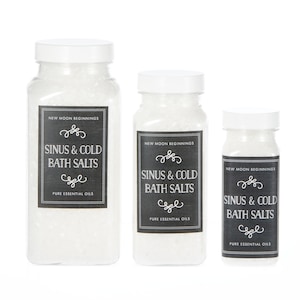 Mezcla de sales de baño - Sales de baño purificantes - Sales de baño energéticas - Sales de baño rituales - Baño de cristal - Cuarzo transparente - Relajación