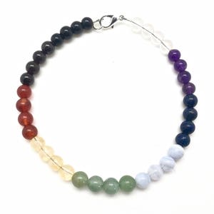 Chakra Bracelet - Crystal Bracelet - Chakra Balancing Bracelet - 7 Chakra Bracelet  - Ohm Bracelet - crystal bracelet