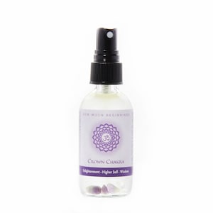 Crown Chakra Spray - Crown Chakra Stones - Chakra Balancing Spray - Aromatherapy - Chakra Crystals - Essential Oils - Chakra Room Spray