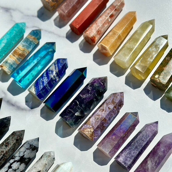 Crystal Points & Towers (30+ Options!) - Polished Stone Tower - Gemstone Point - Genuine Crystal Tower - Standing Crystal - 3" to 4" Points