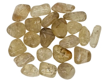 Natural Citrine Tumbled Crystal - Grade B - Tumbled Citrine Crystal from Zambia - 100% Natural Citrine Tumbled Stone - Citrine Tumbles