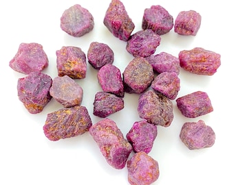 Protection Red Ruby Healing Crystal 30.00 Ct Natural Raw Ruby Uncut Rough Ruby Gemstone