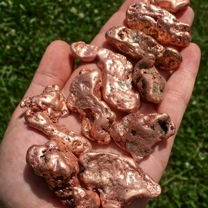 Raw Copper Nugget - Healing Crystals and Stones - Natural Copper from Michigan - Copper Specimen - Copper Nuggets - Copper Metal