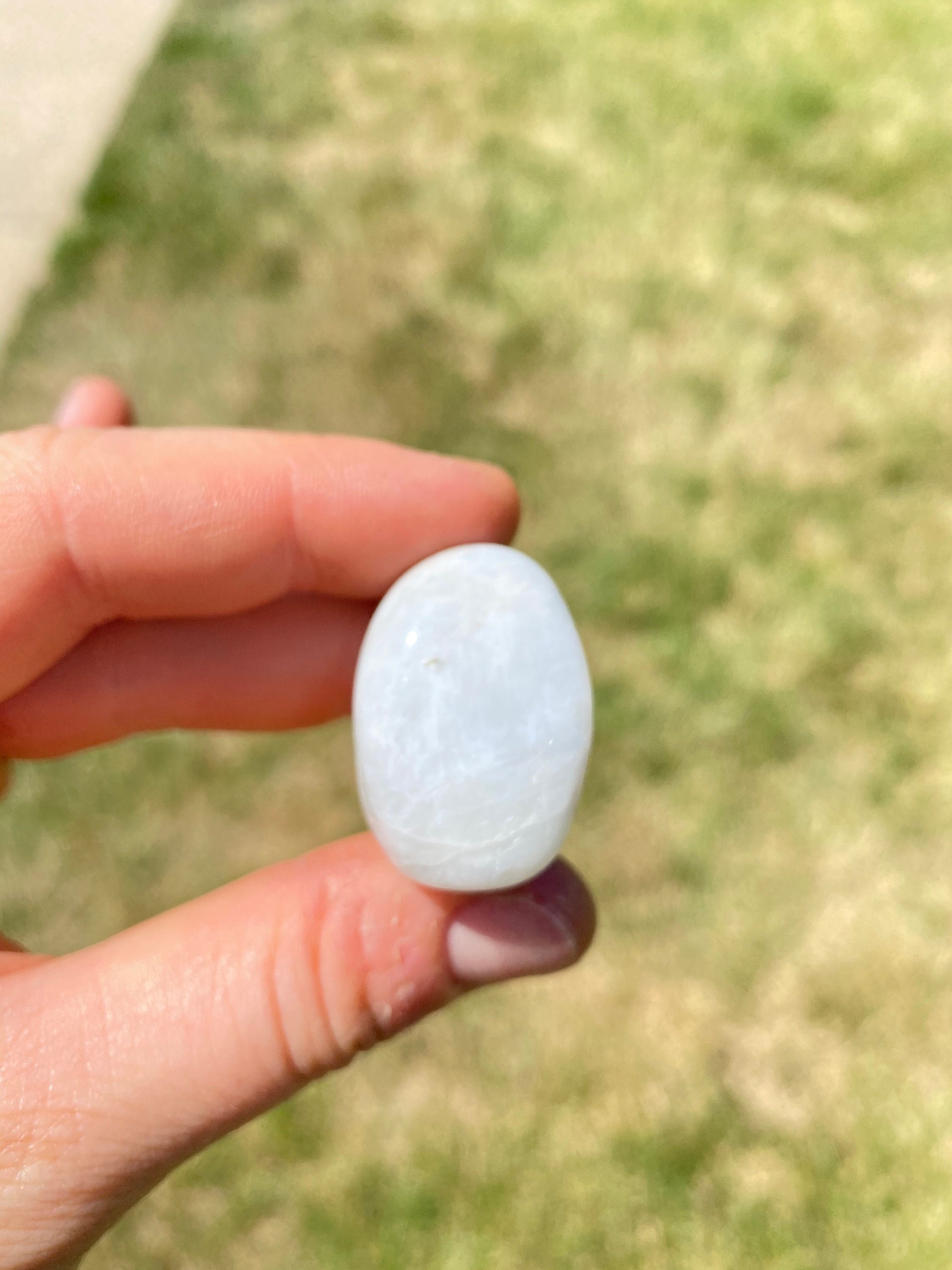 White Moonstone crystal XL 11.5 tumbled stones Etsy